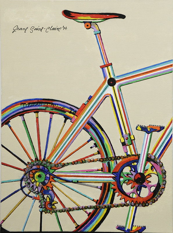 Cycling by artist Grant Saint-Claire